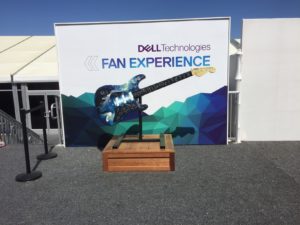 Outside the Dell Technologies Fan Experience. 